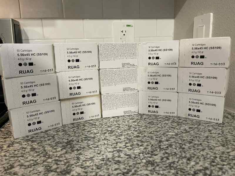 750 Rounds 5.56x45 SS109