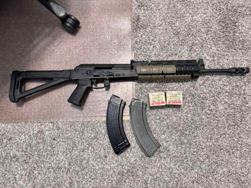 Riley Defense Tactical AK47 7.62x39 W/ 2 Mags+Ammo