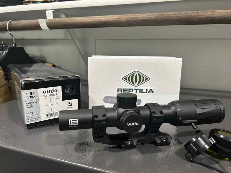 Brand New Eotech Vudu SFP 1-8 + Reptilia Aus Mount
