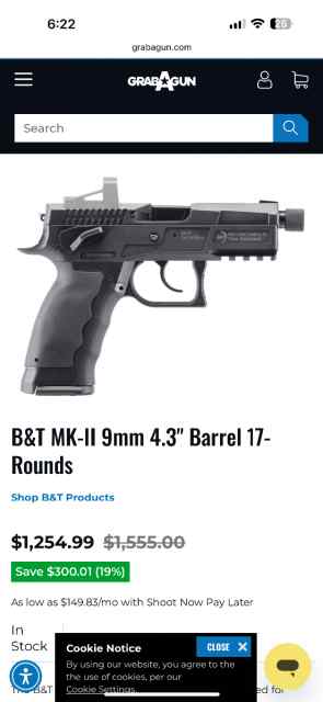 Rare B&amp;T MKII 9mm - USW 