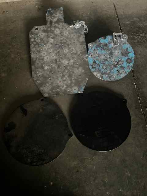 4 AR500 steel targets 
