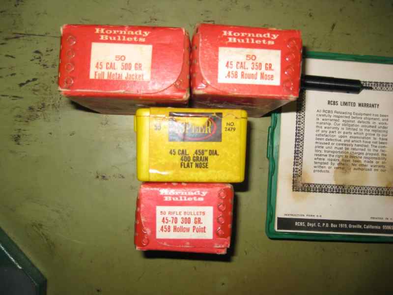 .458 Caliber Bullets Jacketed and Cast
