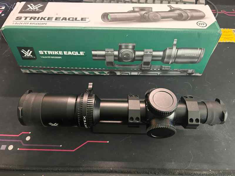Vortex Strike Eagle 1-8 x 24 EBR-8 MOA Reticle FFP