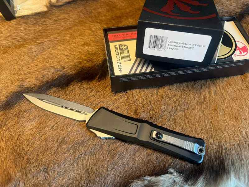 LNIB Microtech Combat Troodon OTF Automatic Knife 