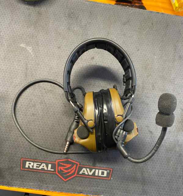 Peltor Comtac V w/ Downlead and Boom Mic