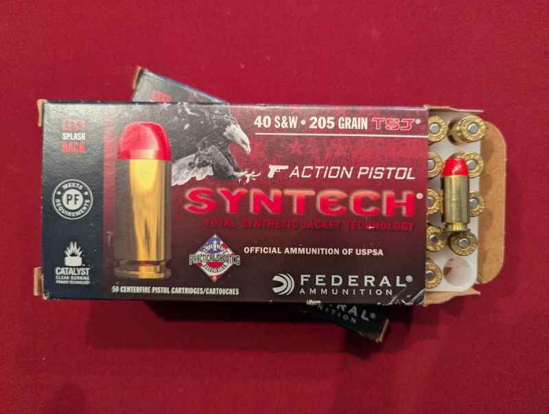 Federal Syntech 205GR 40 S&amp;W 700 Rounds AE40SJAP1
